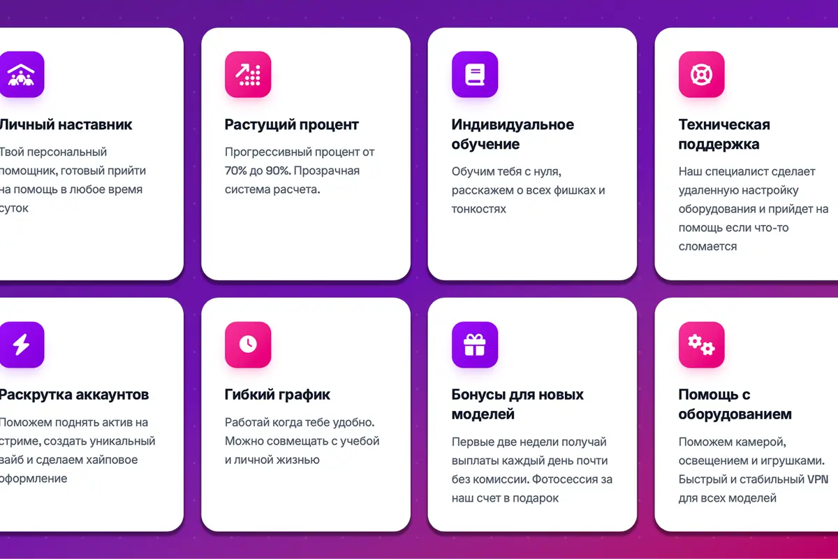 Интерьер вебкам студии Вайбик Studio