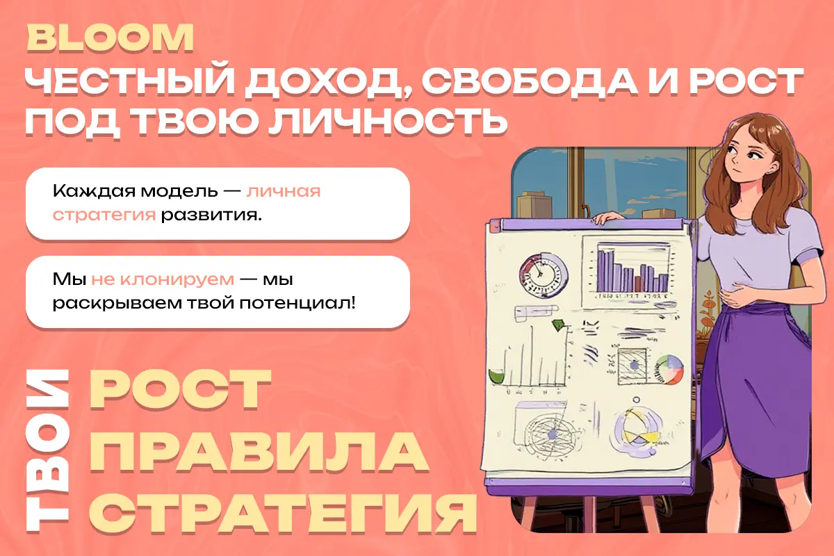 Интерьер вебкам студии BLOOM UP